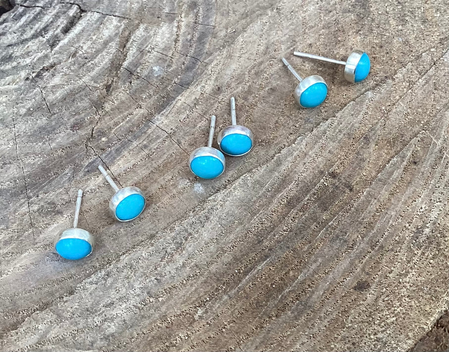 Kingman Turquoise Studs