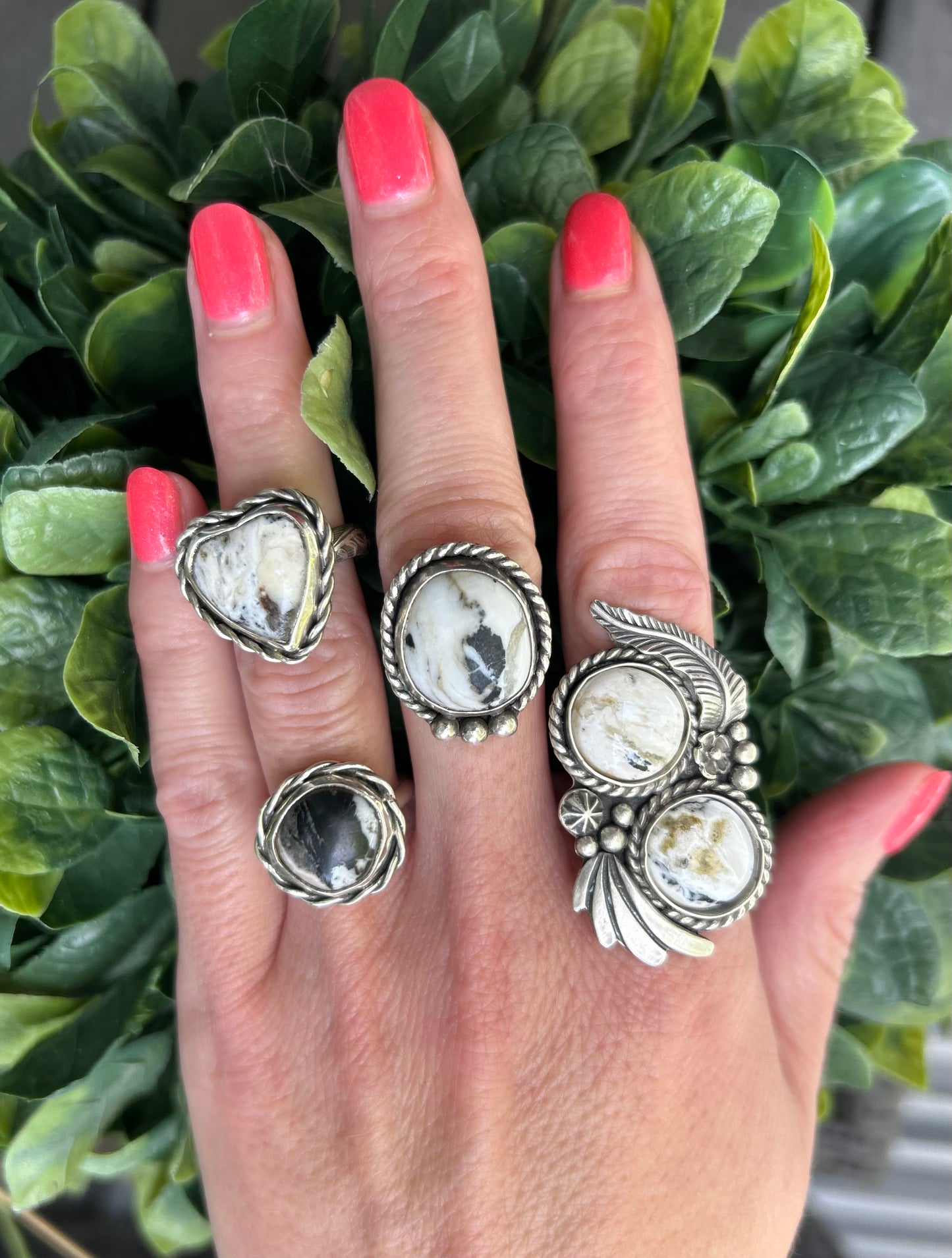 The Tadeo Ring, White Buffalo, Hand Twisted Wire, Simple Band, US 7 1/4
