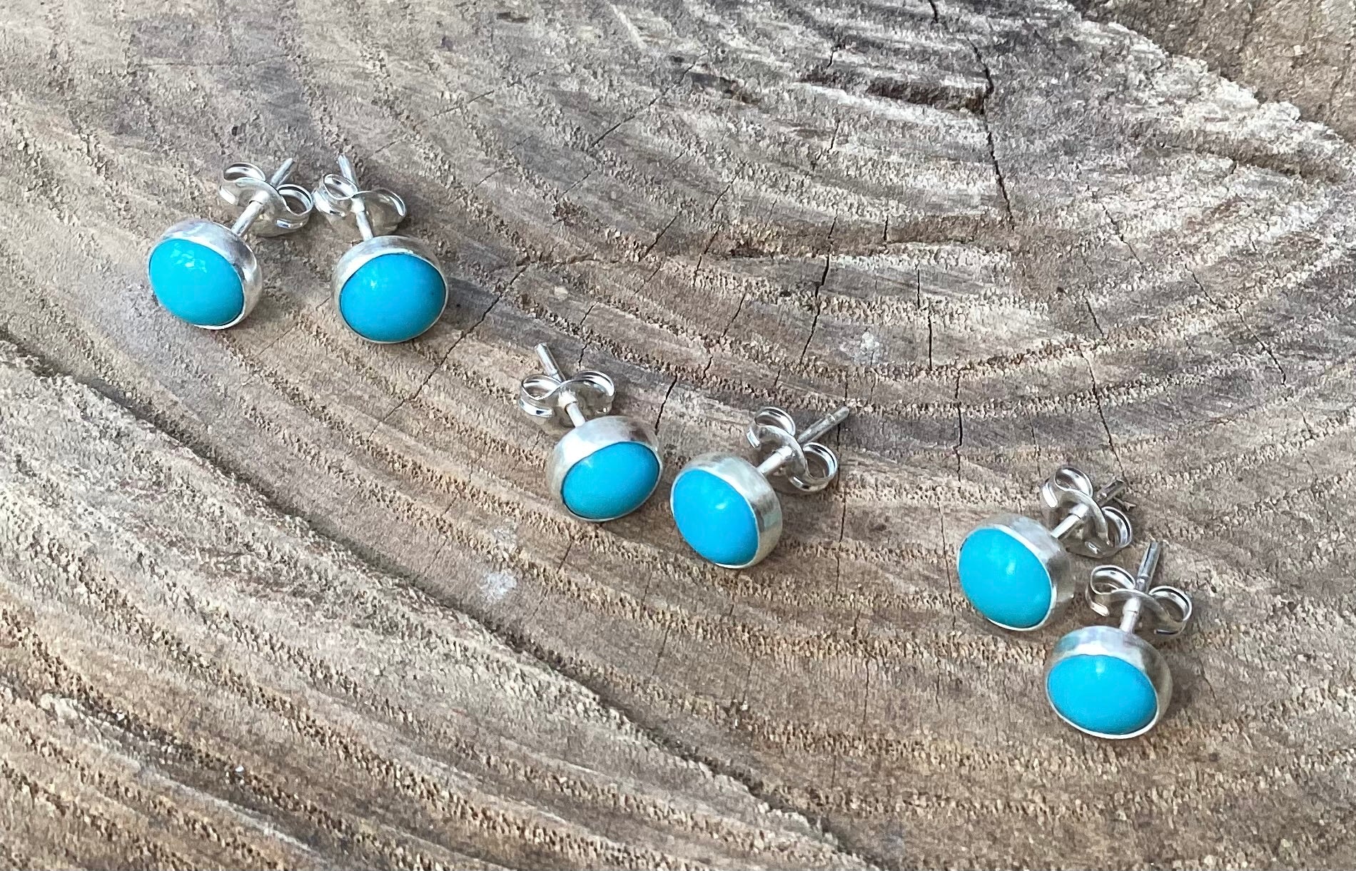 Sterling Silver online and Kingman Turquoise Half Moon Studs