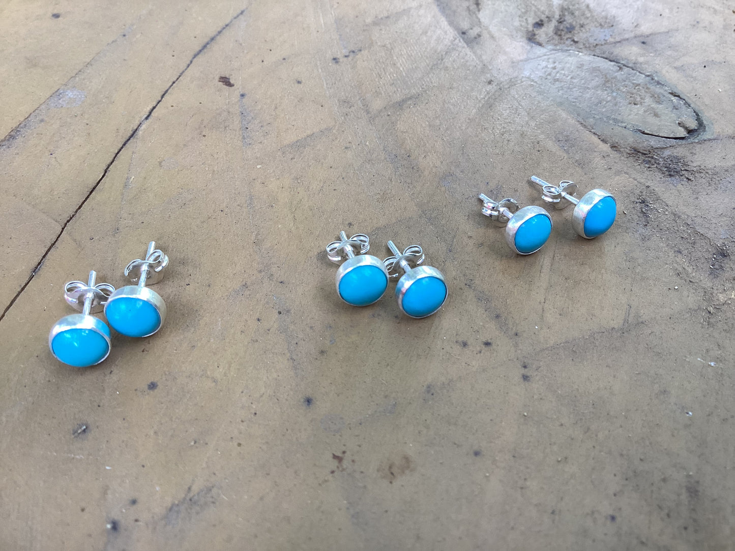 Kingman Turquoise Studs