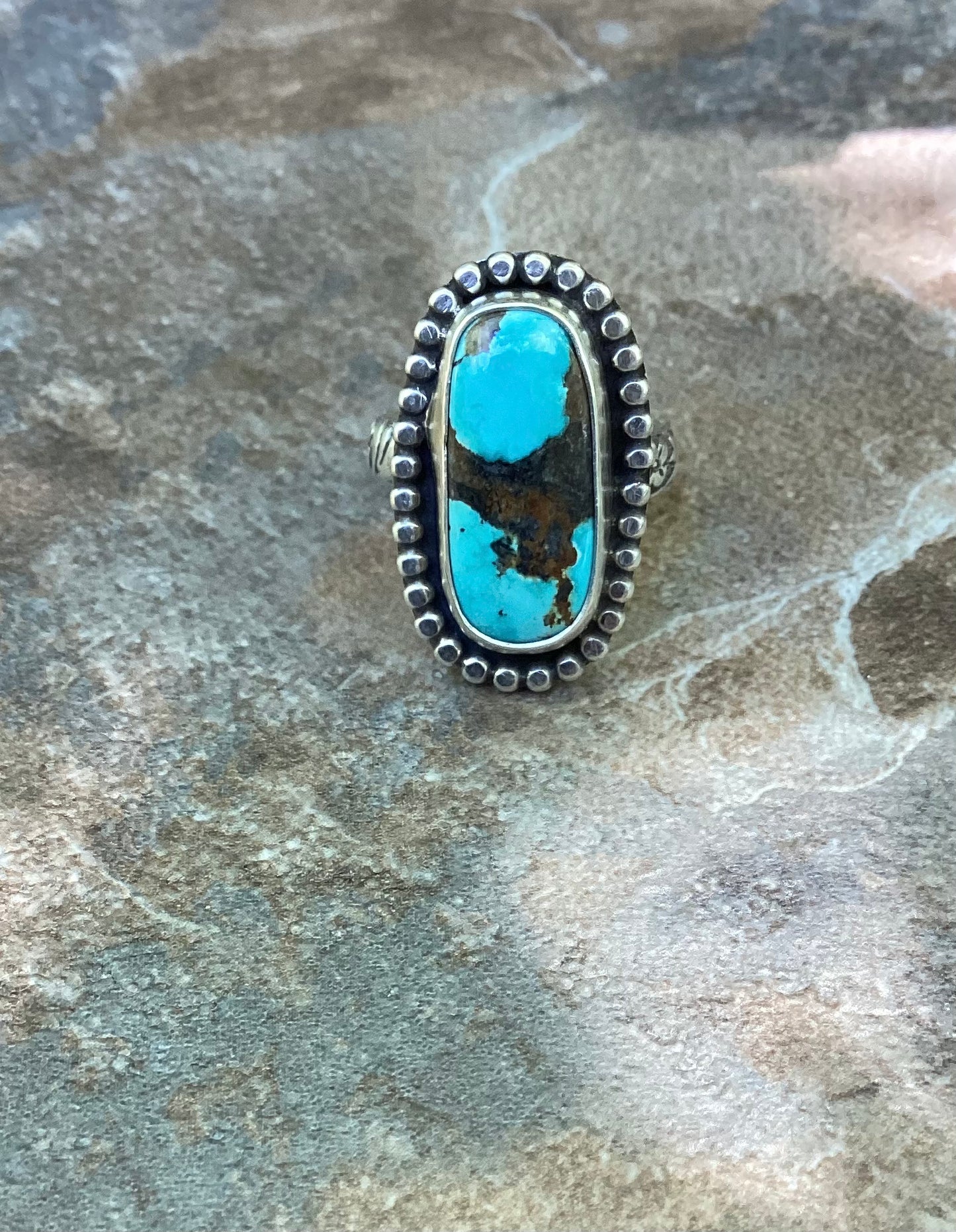 Sierra Nevada Turquoise Ring US 7 1/4