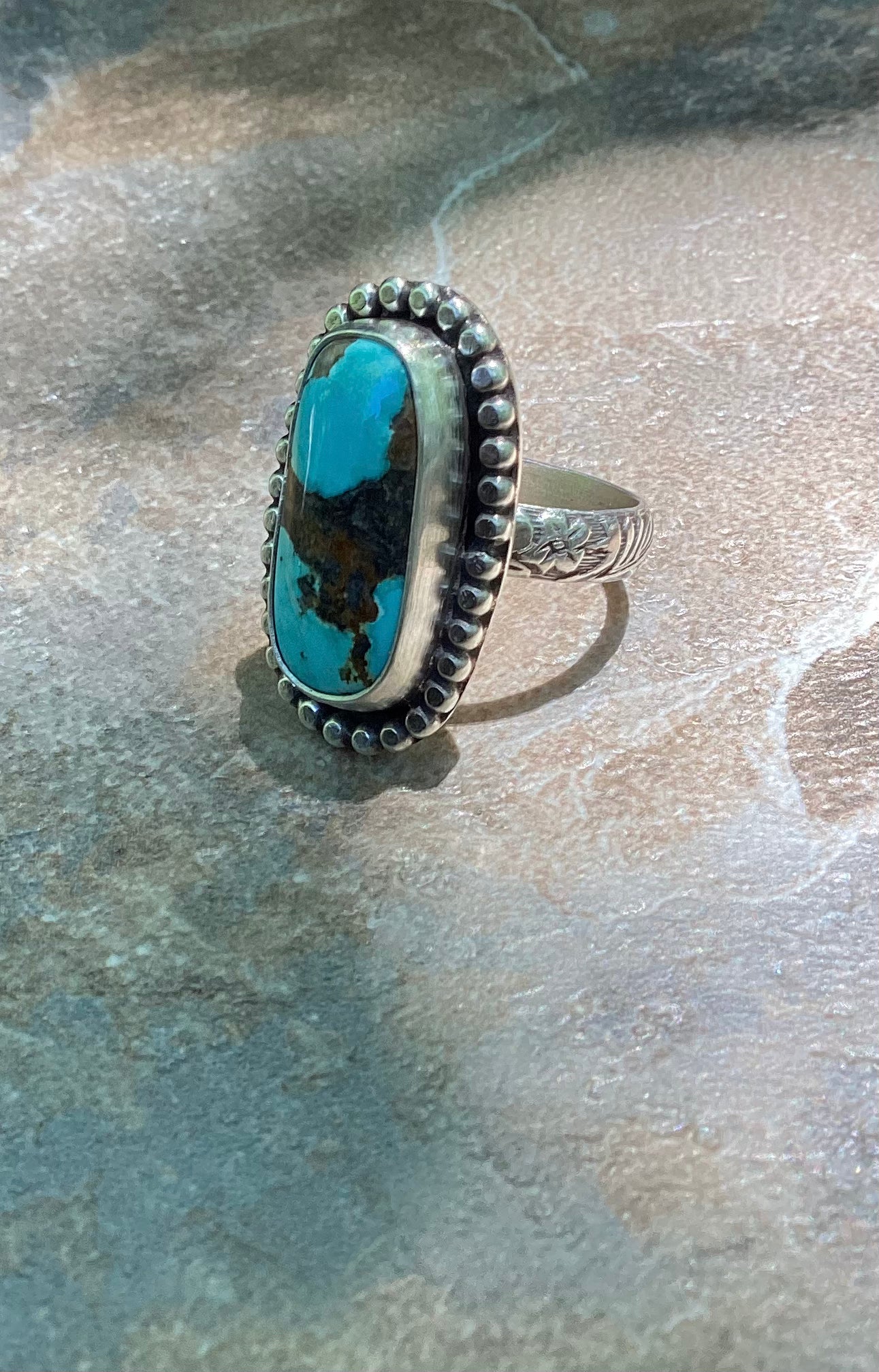 Sierra Nevada Turquoise Ring US 7 1/4