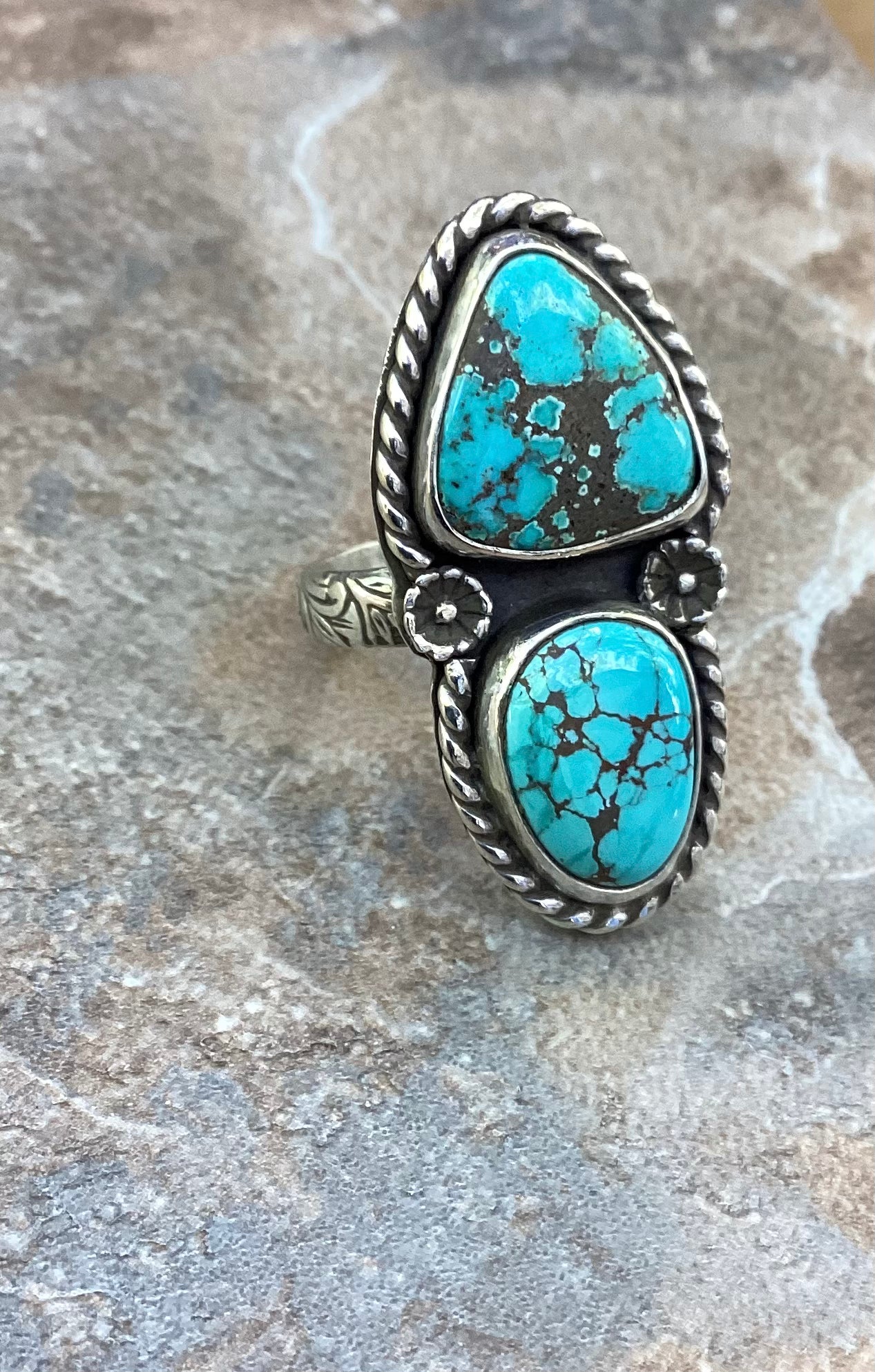 Iron Maiden Turquoise Ring US 8.5