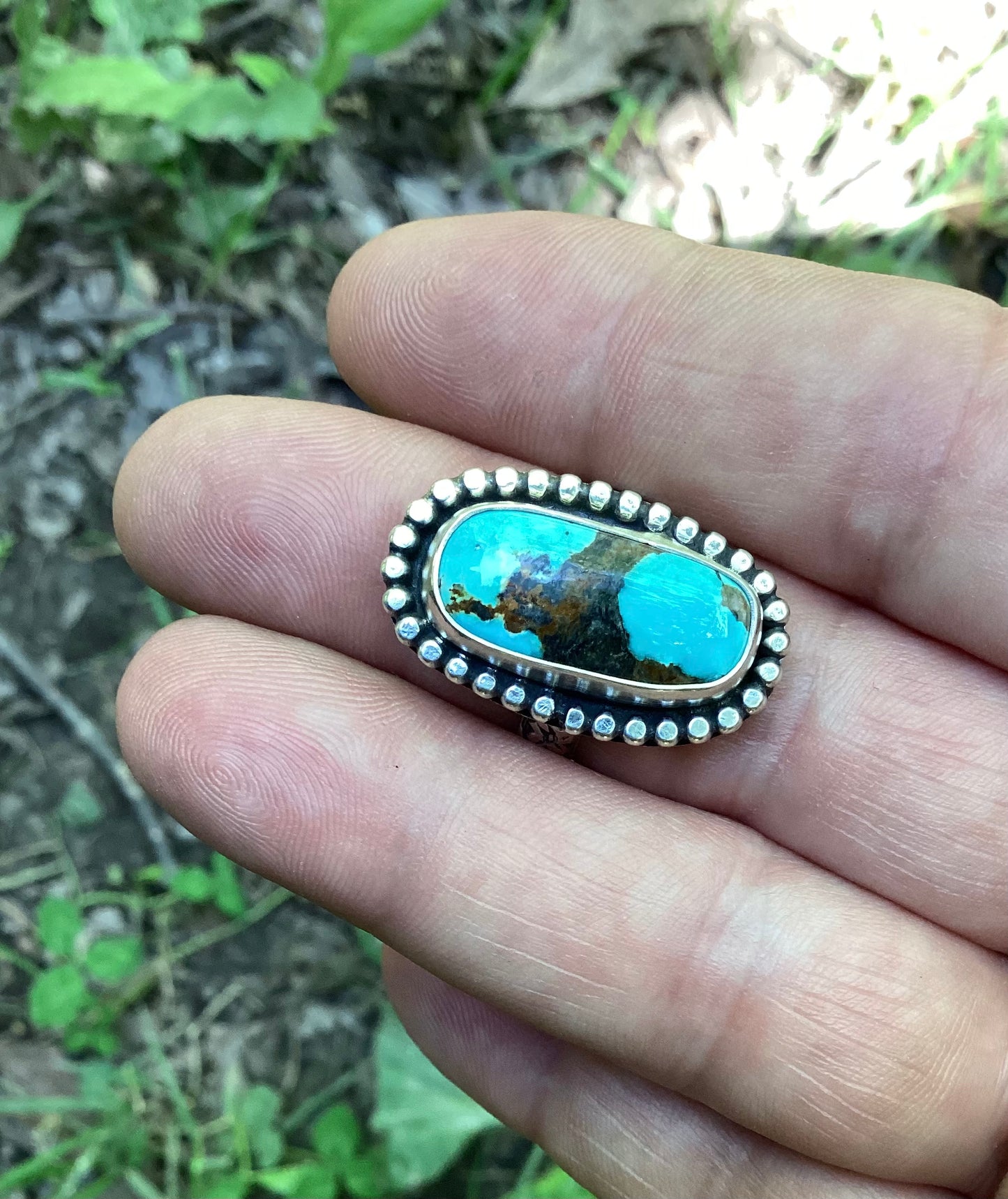 Sierra Nevada Turquoise Ring US 7 1/4