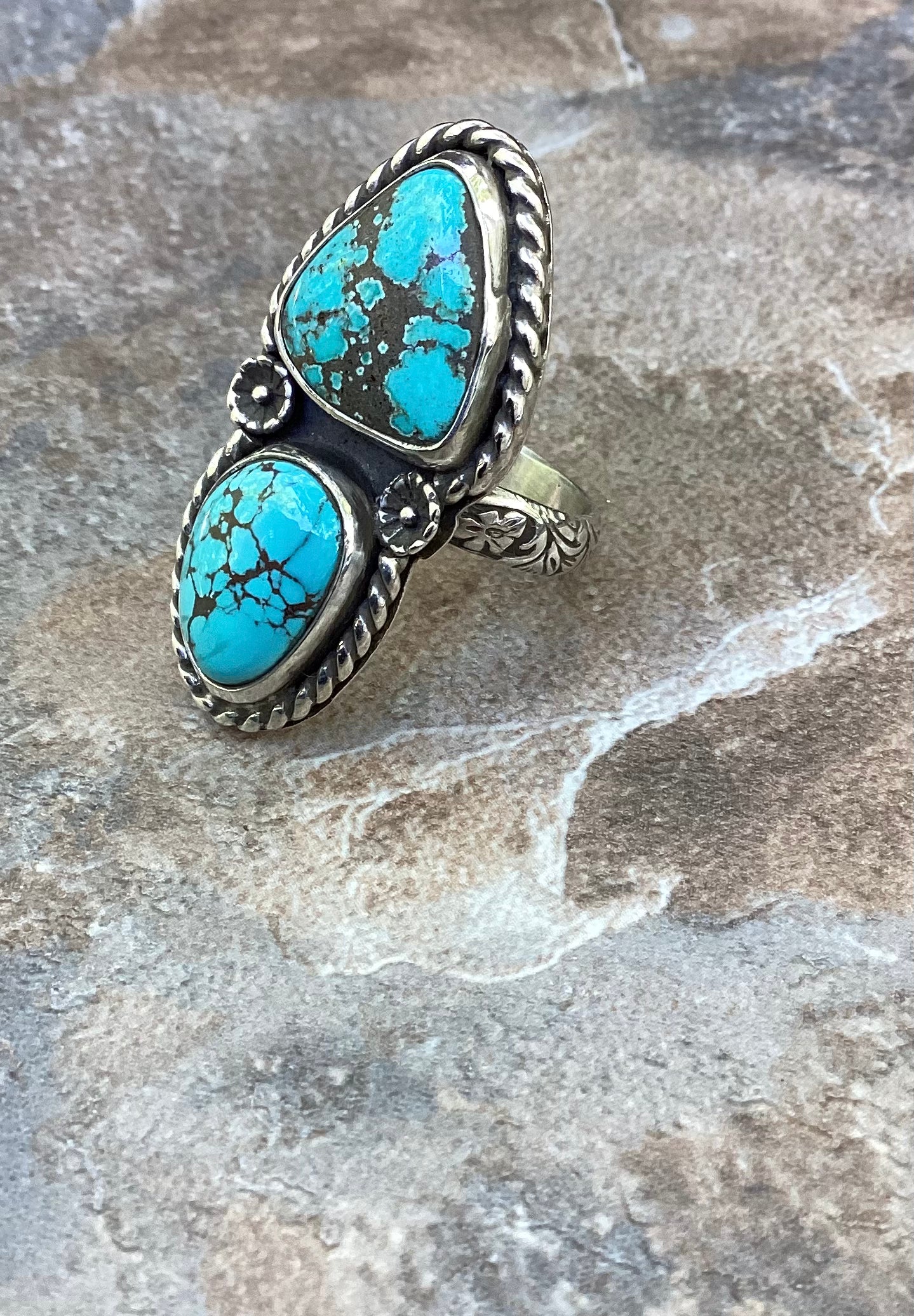 Iron Maiden Turquoise Ring US 8.5