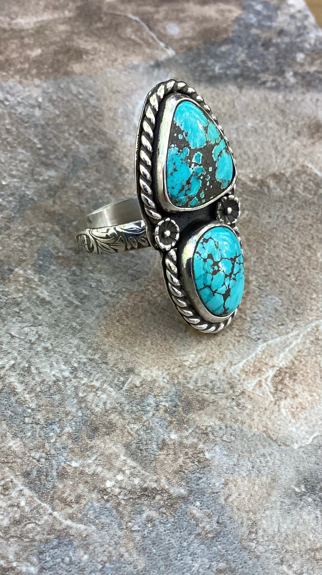 Iron Maiden Turquoise Ring US 8.5