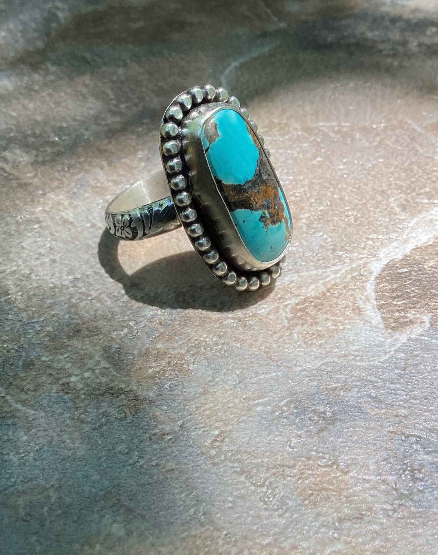 Sierra Nevada Turquoise Ring US 7 1/4