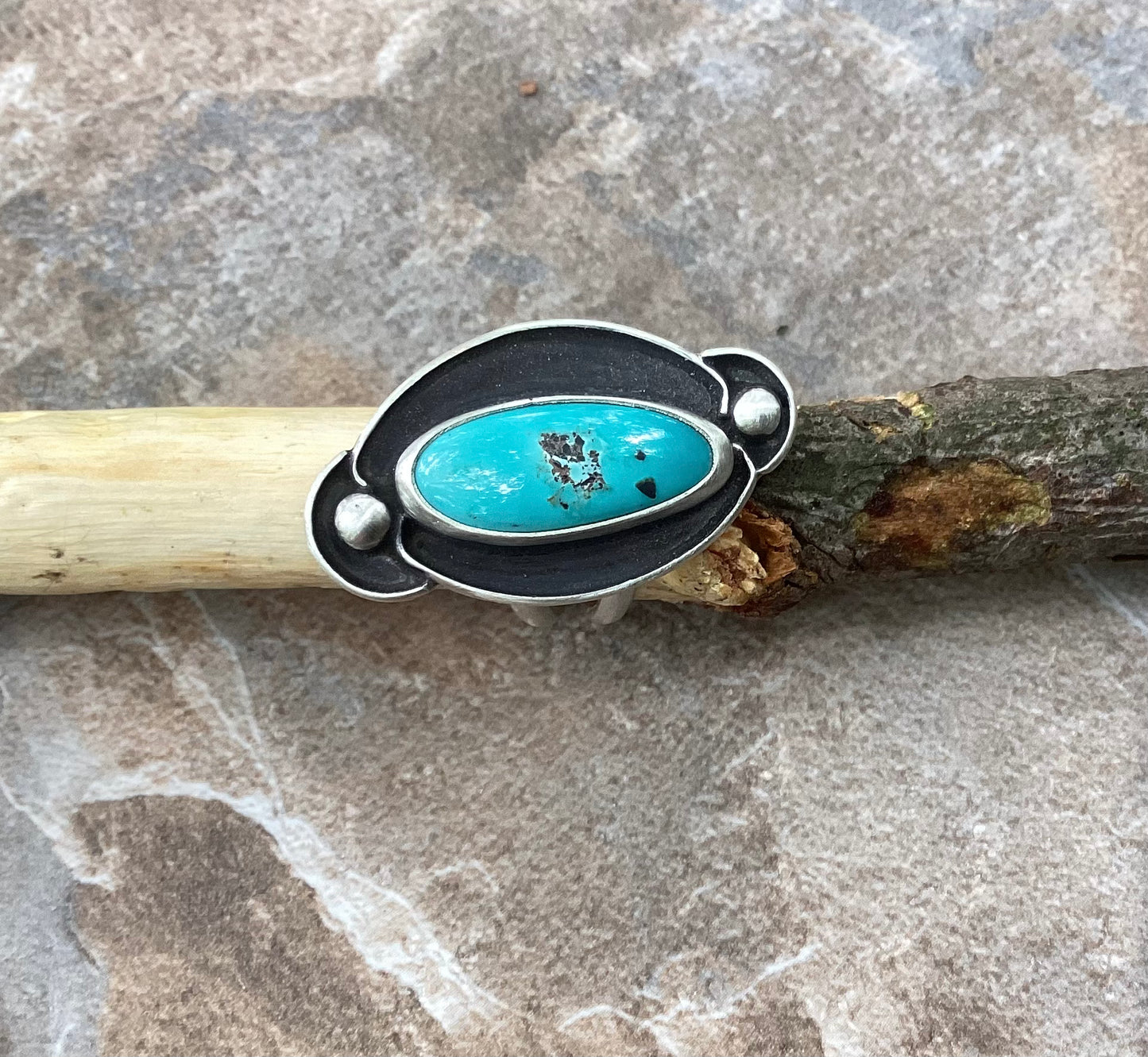 The Alden Ring, Sierra Nevada Turquoise, Double Band, US 7.5