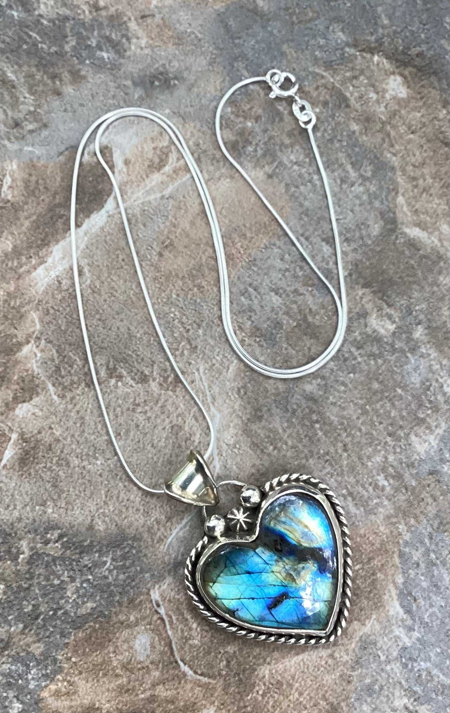 Labradorite Sweetheart Necklace