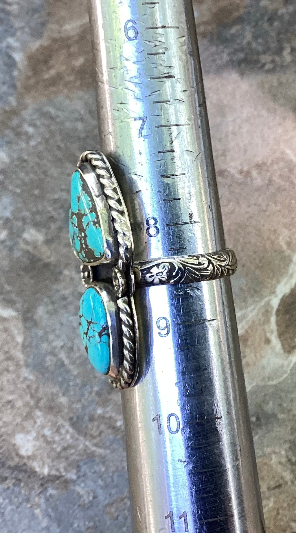 Iron Maiden Turquoise Ring US 8.5