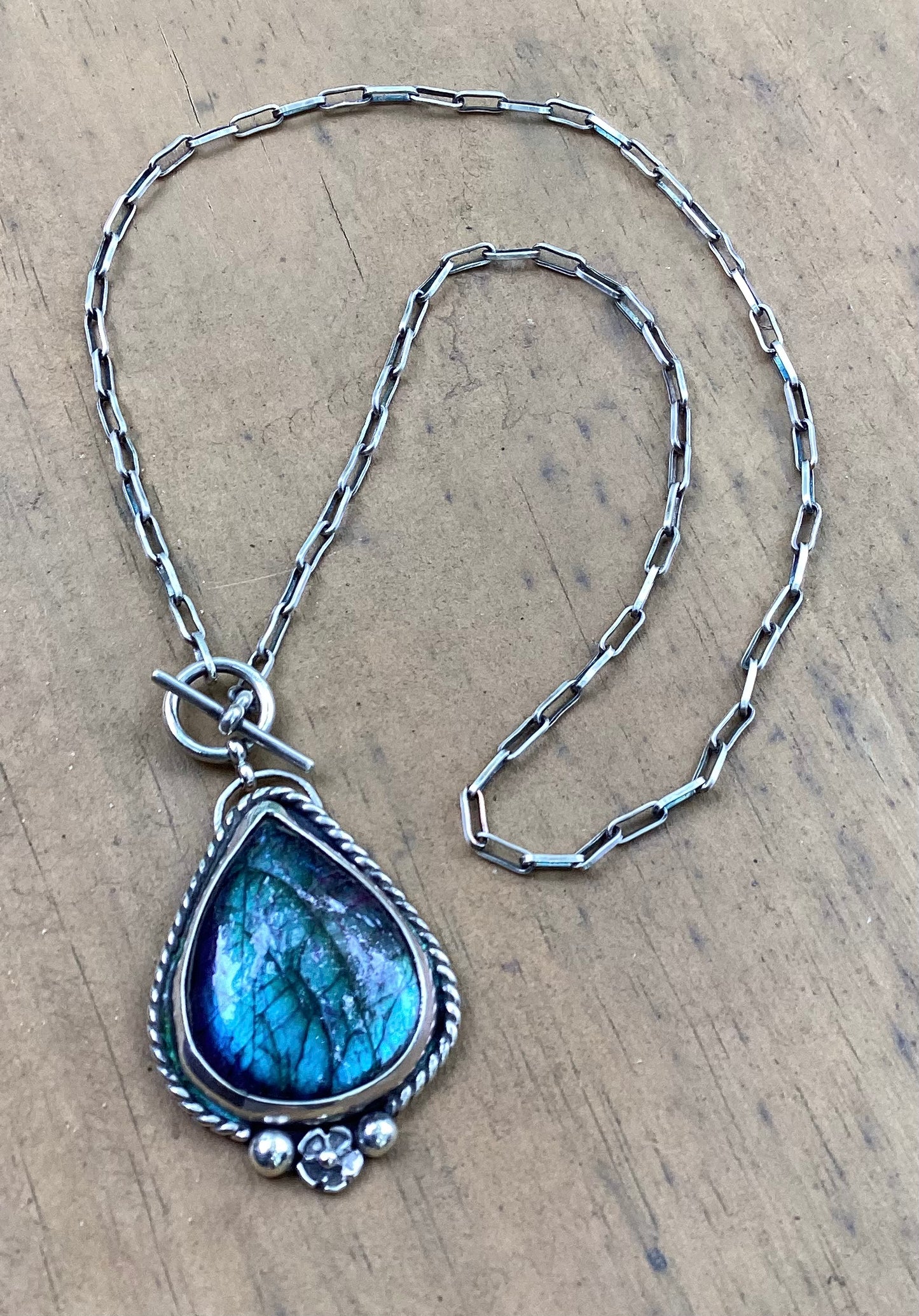 Labradorite Butterfly Necklace